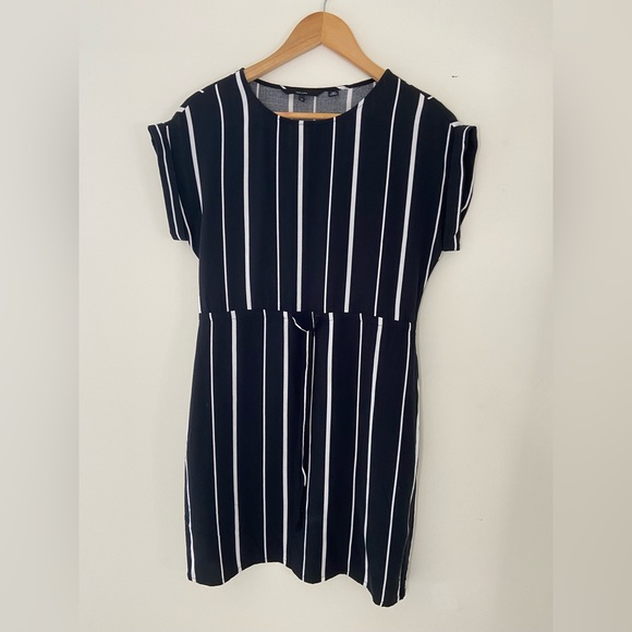 Vero Moda Black and White Stripe Dress Size XS - Picture 2 of 4